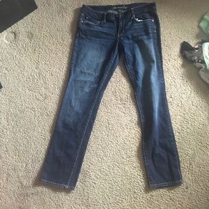 Dark wash skinny jeans